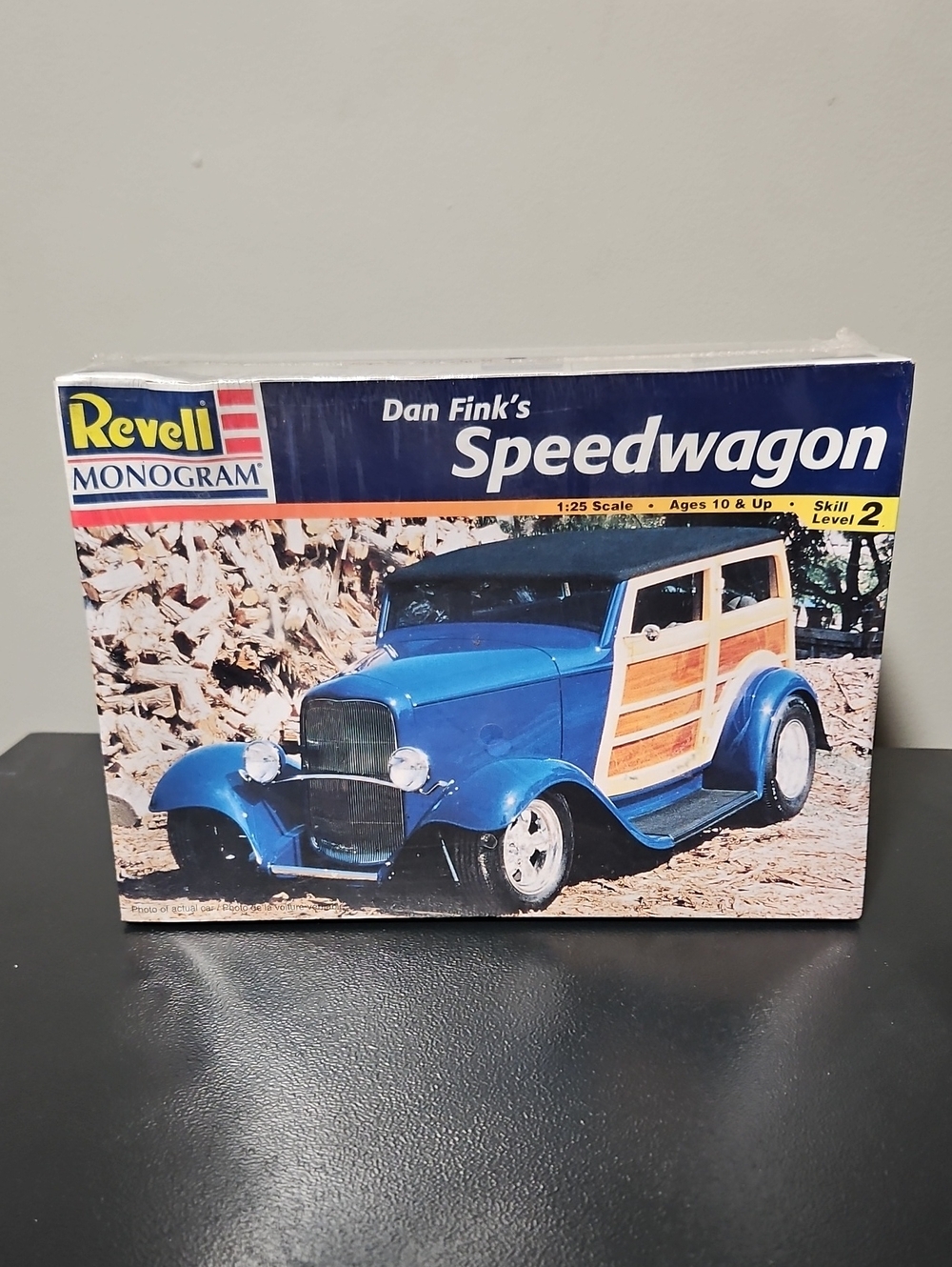 Dan Fink's Speedwagon Blue Plastic Vtg Model Car Kit By Revell
